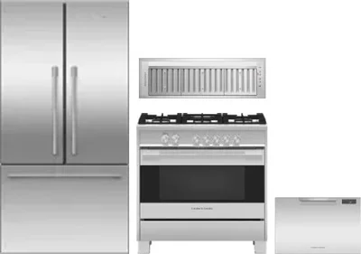 4 Piece Package Includes Refrigerator, Range, Hood And Dishwasher